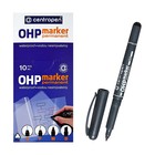 Маркер для OHP перманентный 2.5 мм, линия 1.0 мм, Centropen 2637M, цвет чёрный - Фото 4