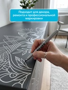 Маркер для декора Centropen 2690, перманентный, узел 3.8 мм, линия 1.5-3.0 мм, серебристый - Фото 2
