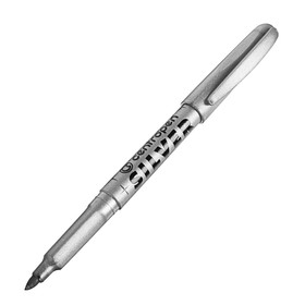 Маркер перманентный для декора 3.8 мм Centropen 2690, линия 1,5 - 3,0 мм, цвет серебристый (комплект 10 шт)