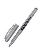 Маркер перманентный для декора 3.8 мм Centropen 2690, линия 1.5 - 3.0 мм, цвет серебристый 2468349 - фото 7494954