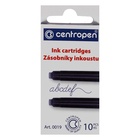 Картриджи для перьевых ручек Centropen, синие чернила, 10 штук - Фото 4