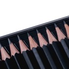 Набор карандашей чернографитных разной твердости 12 штук Koh-i-Noor 1912, 8B-2H, утолщённые, в металлическом пенале - фото 9392316