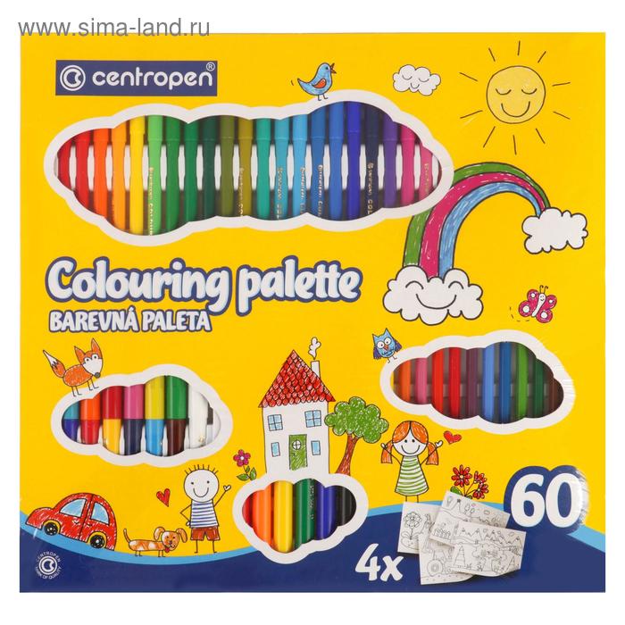 Подарочный набор для маленьких художников, Centropen 9396/60 «Квадро II» - Фото 1