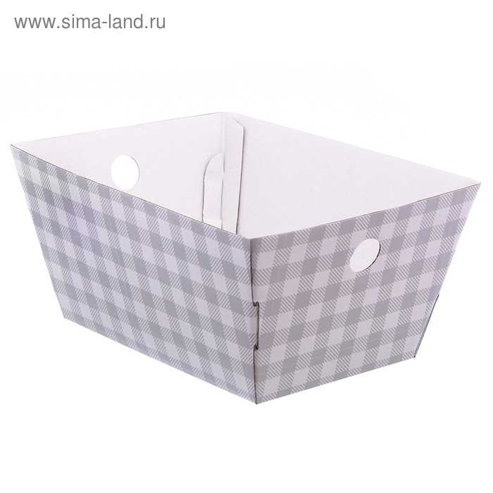 Складная коробка–трапеция «Классика», 27 × 19.5 × 13 см - Фото 1