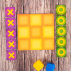 Логическая игрушка крестики-нолики для детей, 10 деталей - Фото 1