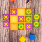 Логическая игрушка крестики-нолики для детей, 10 деталей - Фото 2