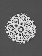 Аппликация для одежды «Узор», кружевная, d=5.5 см, 10 шт., белая - Фото 3