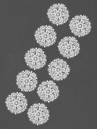 Аппликация для одежды «Узор», кружевная, d=5.5 см, 10 шт., белая - Фото 4