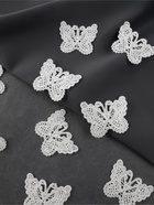 Аппликация для одежды «Бабочки», кружевная, 5.5×4 см, 10 шт., белая - Фото 2