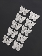 Аппликация для одежды «Бабочки», кружевная, 5.5×4 см, 10 шт., белая - Фото 4