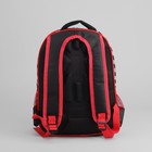 Рюкзак школьный, 2 отдела на молниях, 2 боковые сетки, усиленная спинка, цвет чёрный/разноцветный - Фото 3