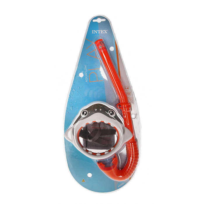 Набор для подводного плавания «Акула»: маска, трубка, от 3-8 лет - фото 1911274620
