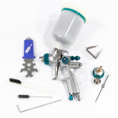 Краскораспылитель STELS AG 901 LVMP, профессиональный, гравитационный тип, сопла 1,3/1.1 мм