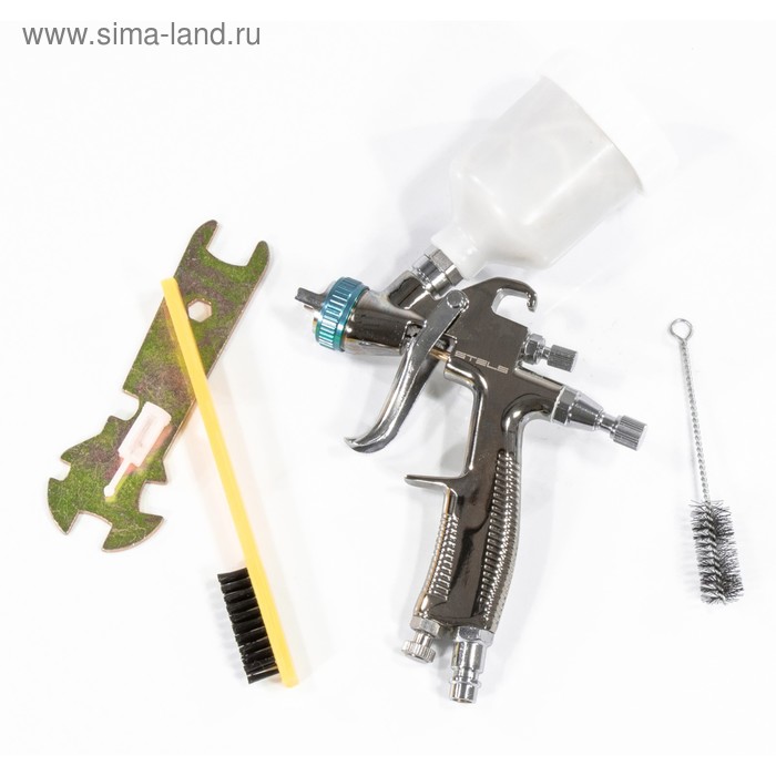 Краскораспылитель STELS AG 970 LVLP, профессиональный, гравитационного типа, сопло 0.8 мм - Фото 1