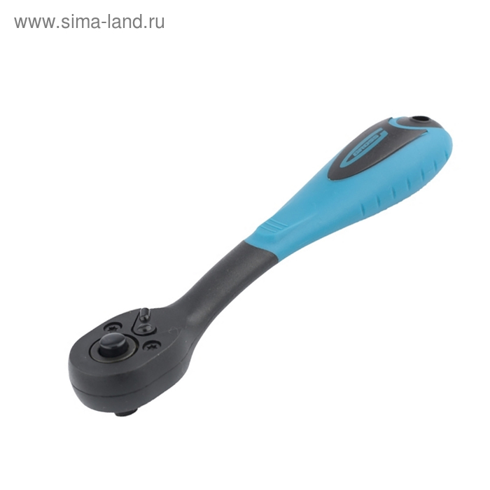 Трещотка Gross, 1/2", 72 зуба, Comfort, с быстрым сбросом, CrV, 2-х комп. рукоятка - Фото 1