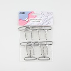 Карабин металлический, 50×45 мм / 38×3 мм, 10 шт., цвет серебряный - Фото 4