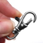 Карабин металлический, 37×12 мм / 9×1.7 мм, 10 шт., цвет серебряный - Фото 3