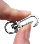 Карабин металлический, 37×13 мм / 10×2 мм, 10 шт., цвет серебряный - Фото 3