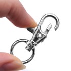 Карабин металлический, 40×18 мм / 12×2.3 мм, 10 шт., цвет серебряный - Фото 3