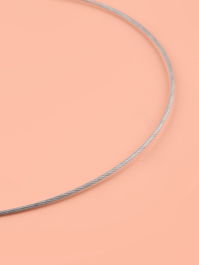 Спицы круговые, для вязания, с металлическим тросом, d=4 мм, 10/40 см