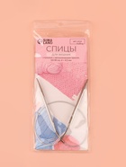 Спицы круговые, для вязания, с металлическим тросом, d=4.5 мм, 10/40 см 2609981 - фото 319818975