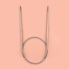 Спицы круговые, для вязания, с металлическим тросом, d=4 мм, 14/80 см - Фото 2