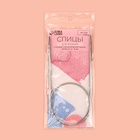 Спицы круговые, для вязания, с металлическим тросом, d=4 мм, 14/80 см - Фото 5