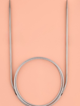 Спицы круговые, для вязания, с металлическим тросом, d=2.5 мм, 14/100 см (комплект 5 шт)