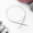 Спицы круговые, для вязания, с металлическим тросом, d = 3,5 мм, 14/100 см - Фото 2