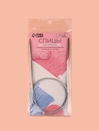 Спицы круговые, для вязания, с металлическим тросом, d=3.5 мм, 14/100 см - Фото 6