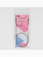 Спицы круговые, для вязания, с металлическим тросом, d=3.5 мм, 14/100 см - Фото 7