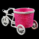 Корзина декоративная "Велосипед с кашпо в форме горшочка" МИКС 12х21х10,5 см - Фото 4