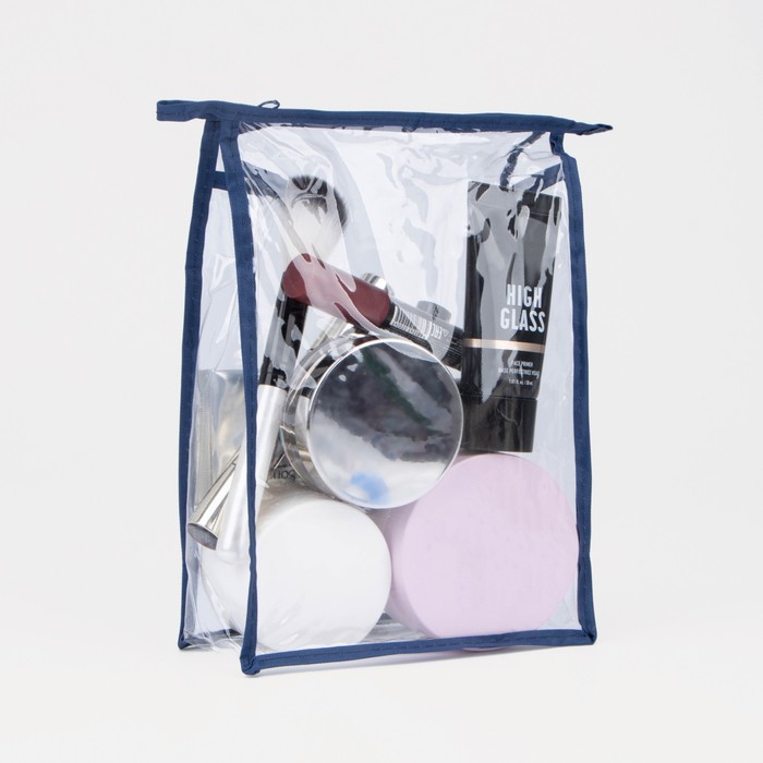 Косметичка на молнии, цвет синий 2935744