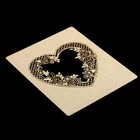 Чипборд картон "Цветочное сердце" [6] толщ.0,9-1,15мм - Фото 3
