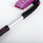 Щетка сметка, со скребком, мягкая ручка, СА-58 - Фото 4