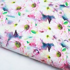 Бумага упаковочная глянцевая «Пастельные цветы», 70 × 100 см - Фото 1