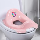 Детская накладка - сиденье на унитаз «Мишка» антискользящая, цвет розовый - фото 8361486