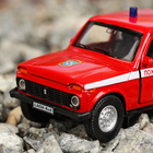 Машина металлическая "LADA 4x4" - Пожарная охрана, масштаб 1:36 - Фото 4