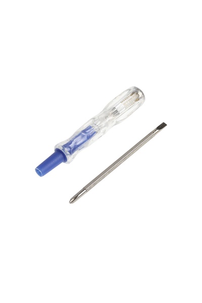 Отвертка индикаторная комбинированная ТУНДРА, пластиковая рукоятка, 155 мм