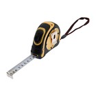 Рулетка ТУНДРА, двухкомпонентный корпус, автостоп, 5 м × 19 мм - Фото 4