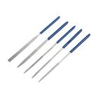 Набор надфилей алмазных ТУНДРА, обрезиненные рукоятки, 50×140×3 мм, 5 шт. - Фото 1