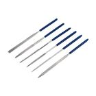 Набор надфилей алмазных ТУНДРА, обрезиненные рукоятки, 50×140×3 мм, 6 шт. - Фото 1