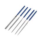 Набор надфилей алмазных ТУНДРА, обрезиненные рукоятки, 70×140×3 мм, 5 шт. - Фото 1