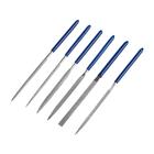 Набор надфилей алмазных ТУНДРА, обрезиненные рукоятки, 70×140×3 мм, 6 шт. - Фото 1