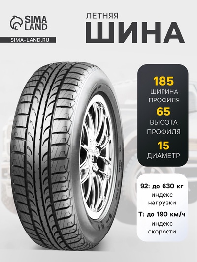 Шина летняя Tunga Zodiak 2 PS-7 185/65 R=15 92T