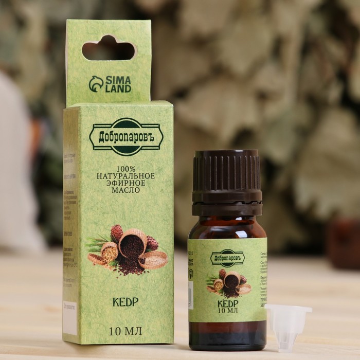 Эфирное масло «Кедр», флакон-капельница, аннотация, 10 мл, «Добропаровъ» - Фото 1