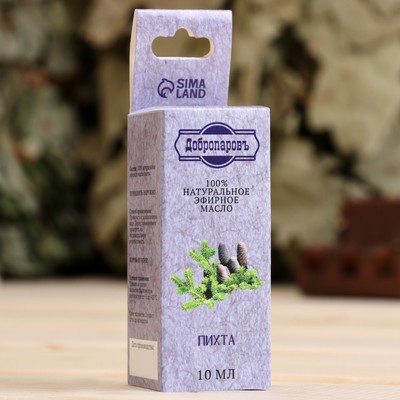 Эфирное масло «Пихта», флакон-капельница, аннотация, 10 мл, «Добропаровъ»