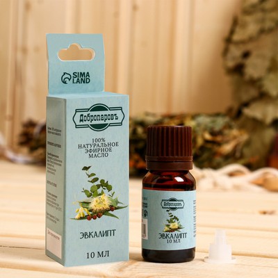 Эфирное масло «Эвкалипт», флакон-капельница, аннотация, 10 мл, «Добропаровъ»