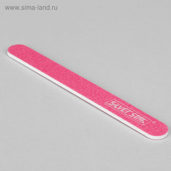 Пилка-наждак, абразивность 150, 17,8 см, цвет розовый - Фото 1