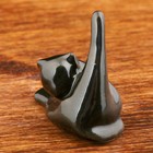 Статуэтка фарфоровая «Кот» для колец, чёрная, 4.5 см - Фото 2